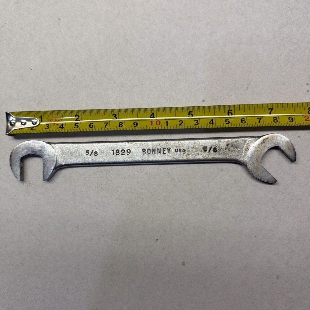 Bonney 5/8 1829 Vintage USA Wrench Thin